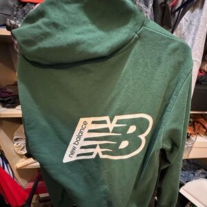 New Balance Forest Green Men's Hoodie